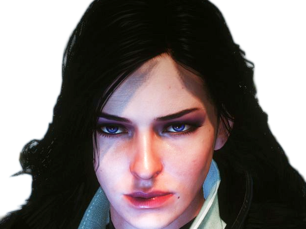yennefer de vengerberg yen yenna magicienne the witcher jeux femme cheveux-noirs yeux-violets