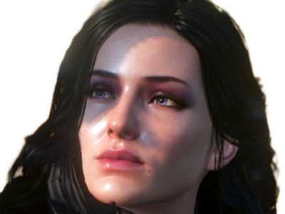 yennefer de vengerberg yen yenna magicienne the witcher jeux femme cheveux-noirs yeux-violets