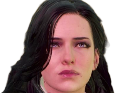 yennefer de vengerberg yen yenna magicienne the witcher jeux femme cheveux-noirs yeux-violets