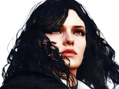 yennefer de vengerberg yen yenna magicienne the witcher jeux femme cheveux-noirs yeux-violets