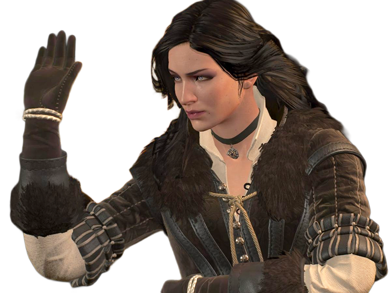 yennefer de vengerberg yen yenna magicienne the witcher jeux femme cheveux-noirs yeux-violets