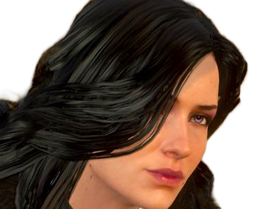 yennefer de vengerberg yen yenna magicienne the witcher jeux femme cheveux-noirs yeux-violets