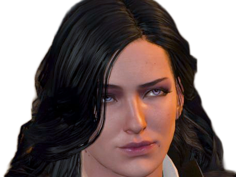 yennefer de vengerberg yen yenna magicienne the witcher jeux femme cheveux-noirs yeux-violets