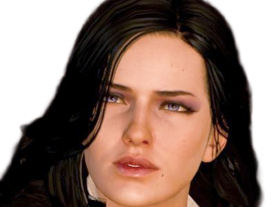 yennefer de vengerberg yen yenna magicienne the witcher jeux femme cheveux-noirs yeux-violets