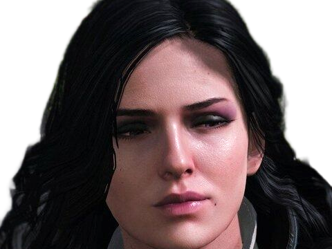 yennefer de vengerberg yen yenna magicienne the witcher jeux femme cheveux-noirs yeux-violets