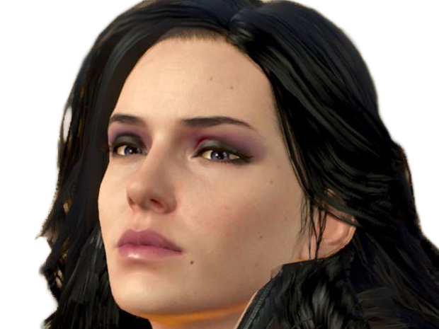 yennefer de vengerberg yen yenna magicienne the witcher jeux femme cheveux-noirs yeux-violets