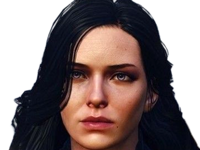 yennefer de vengerberg yen yenna magicienne the witcher jeux femme cheveux-noirs yeux-violets