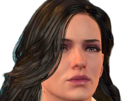 yennefer de vengerberg yen yenna magicienne the witcher jeux femme cheveux-noirs yeux-violets