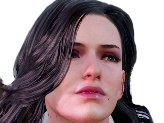 yennefer de vengerberg yen yenna magicienne the witcher jeux femme cheveux-noirs yeux-violets