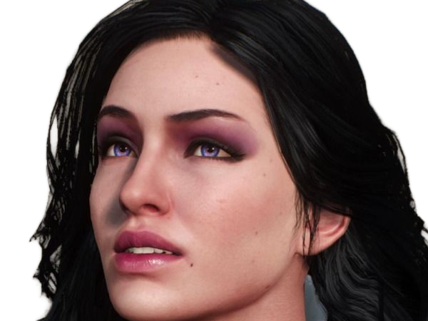 yennefer de vengerberg yen yenna magicienne the witcher jeux femme cheveux-noirs yeux-violets