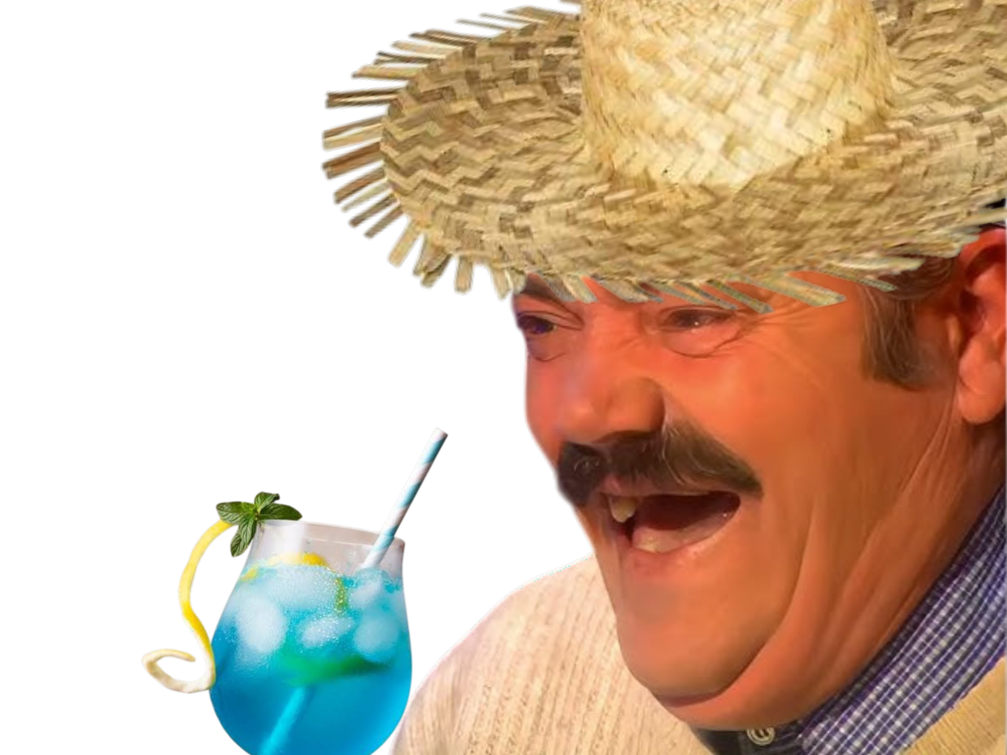 risitas curacao alcool cocktail chapeau de paille cdm coupe du monde 2026