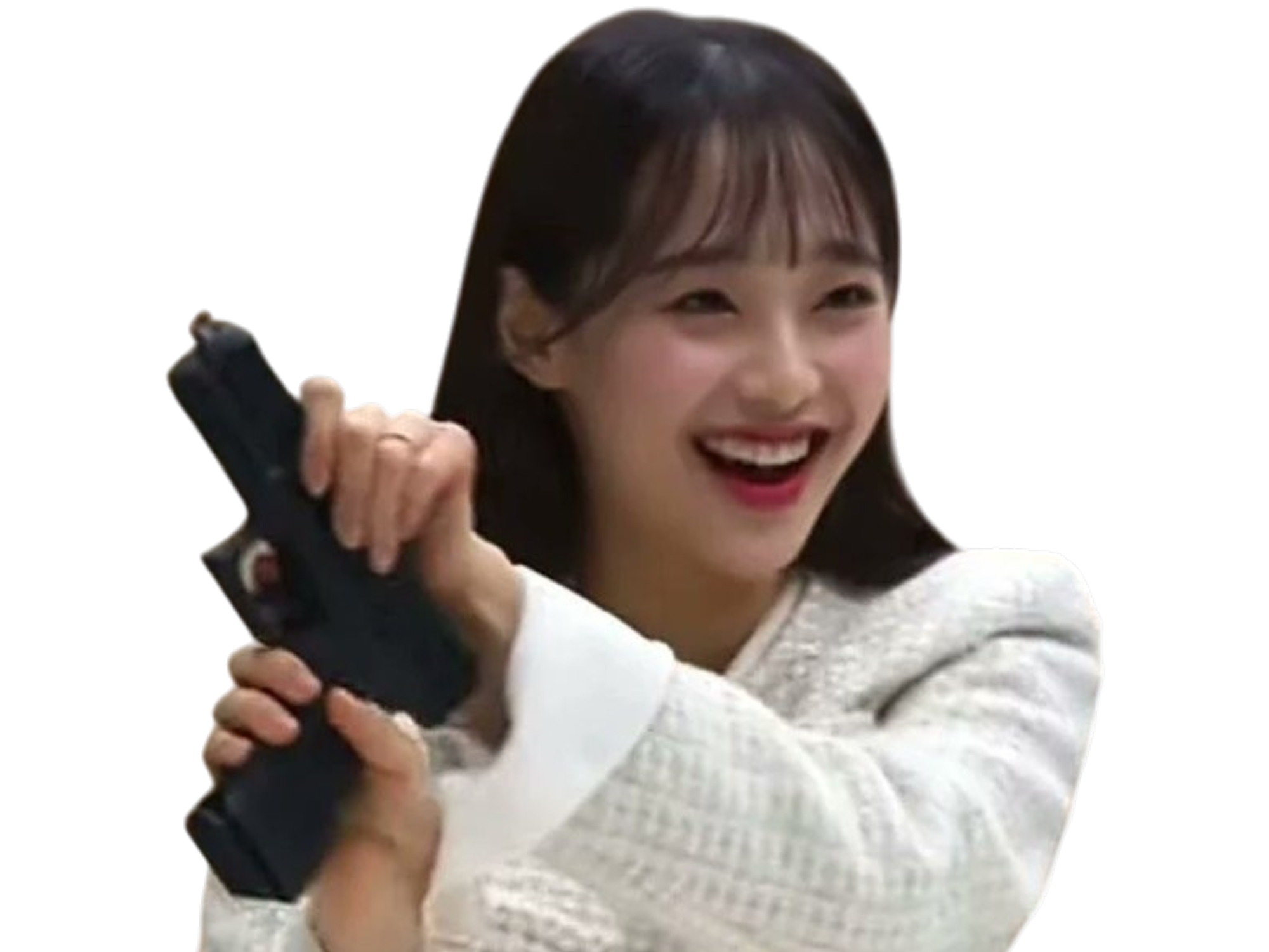 japonaise kawai sourire arme a feu pistolet gun recharge