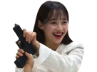 japonaise-kawai-sourire-arme-a-feu-pistolet-gun-recharge