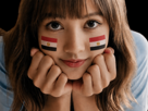 lisa-drapeau-foot-supporter-coree-japonaise-femme-egypte