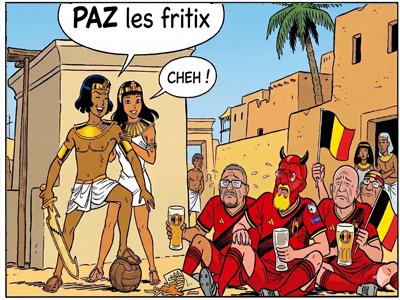 egypte belgique coupe du monde 2026 world cup football foot domination papyrus bd fritix humiliation