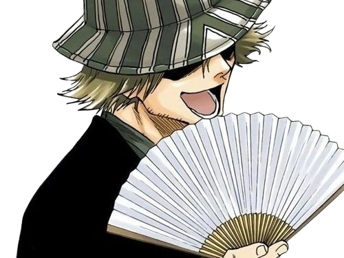 urahara kisuke bleach blond chapeau fic bloop