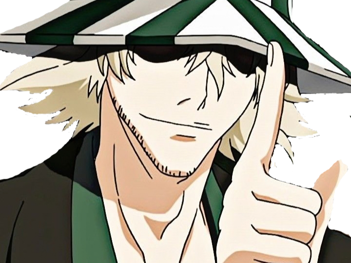 urahara kisuke bleach blond chapeau fic bloop