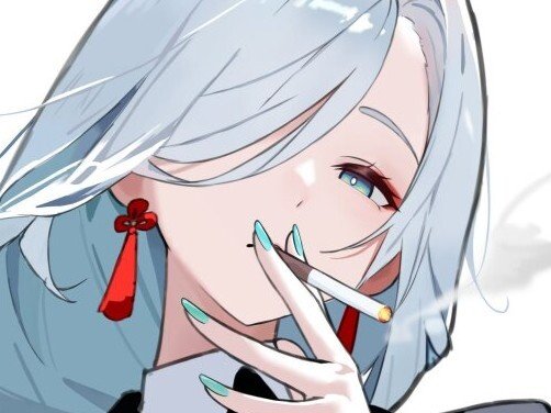 genshin impact cigarette clope shenhe cryo