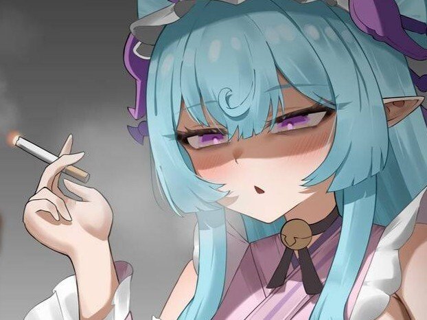 yume mizuki yumemizuki genshin impact cigarette clope