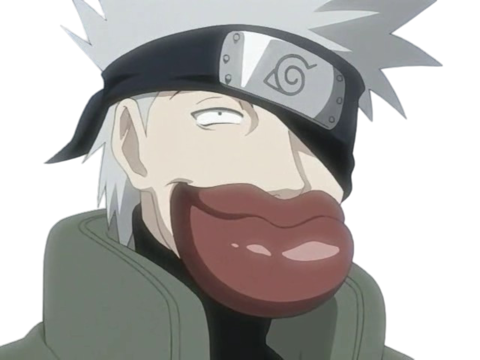 kakashi hatake naruto sans masque levres bouche