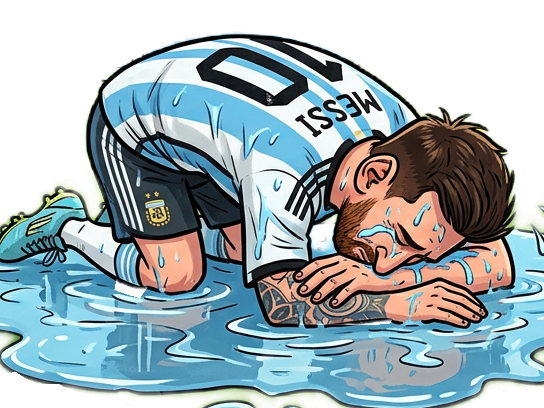 foot football messi argentine coupe monde copa pleur larme flaque triste