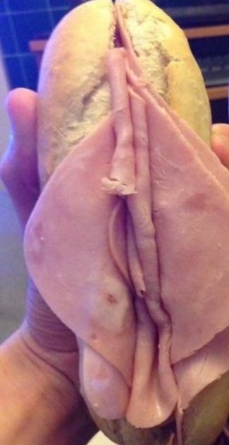 sandwitch chatte degustation jambon miam