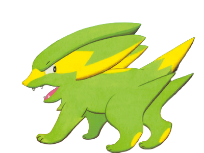 dynavolt electrike rakurai pokemon pkm jeu anime type electrik 3g hoenn orage