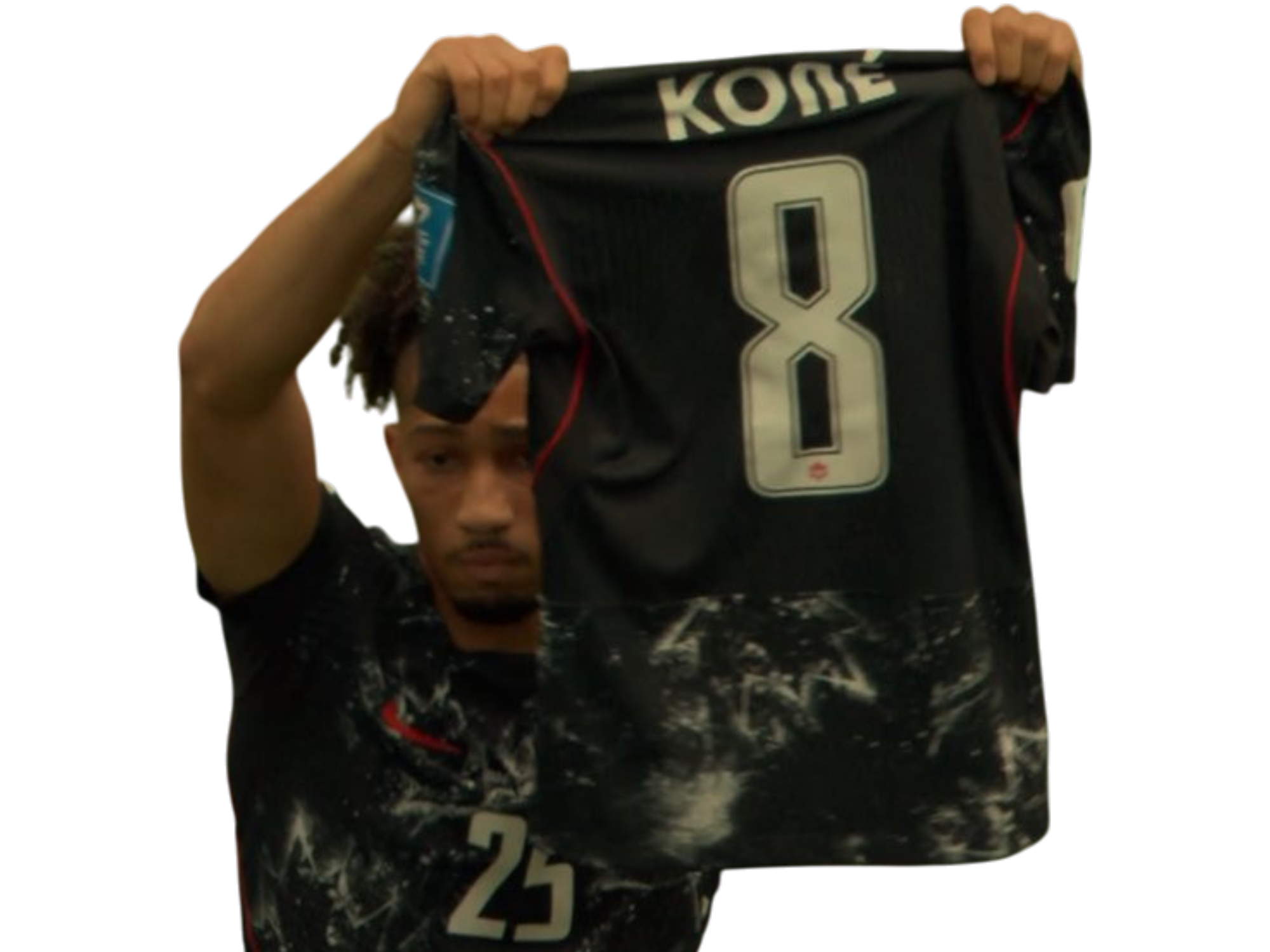 saliba kone celebration maillot blessure jambe fracture brisee canada qatar cdm coupe du monde 2026