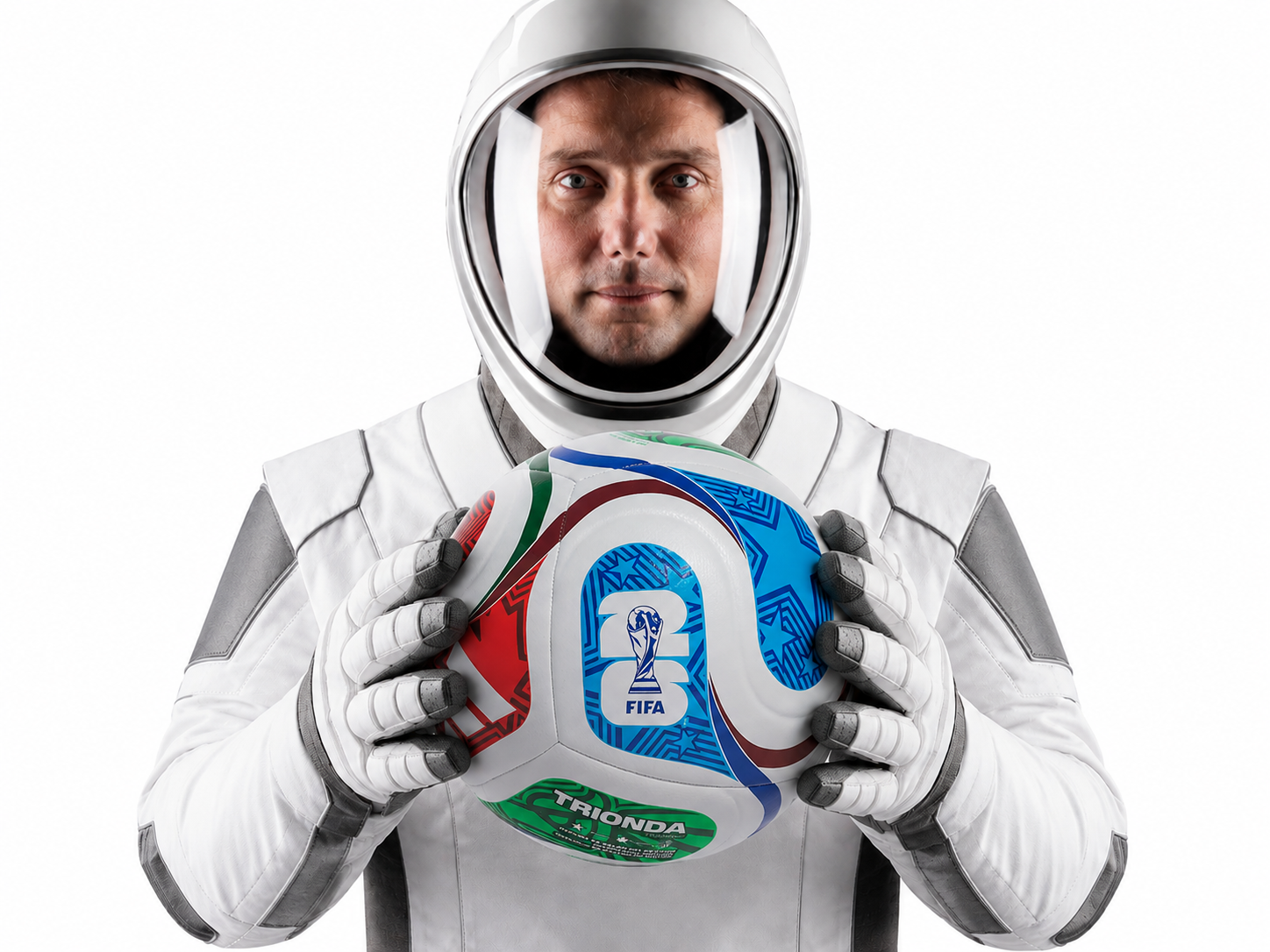 cdm cdm2026 foot pesquet astronaute ballon football france equipe match thomas