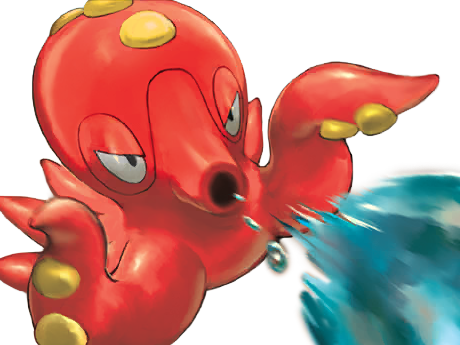 octillery okutank pokemon pkm jeu anime type eau 2g johto jet