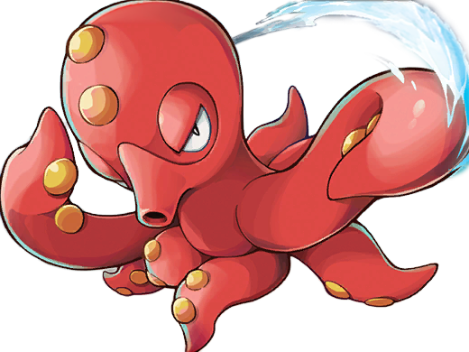 octillery okutank pokemon pkm jeu anime type eau 2g johto jet