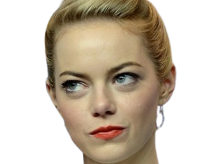 emma emily jean stone actrice americaine blonde yeux verts femme cheveux attaches croods annee 2013