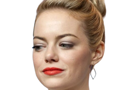 emma emily jean stone actrice americaine blonde yeux verts femme cheveux attaches croods annee 2013