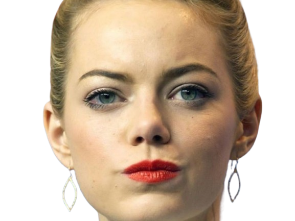 emma emily jean stone actrice americaine blonde yeux verts femme cheveux attaches croods annee 2013