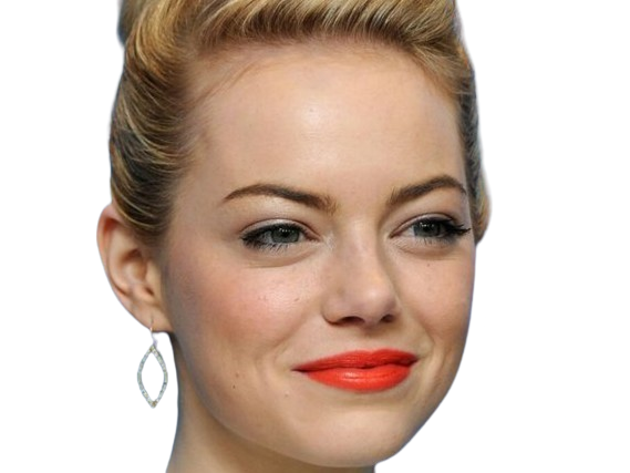 emma emily jean stone actrice americaine blonde yeux verts femme cheveux attaches croods annee 2013