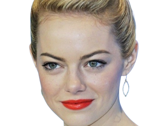 emma emily jean stone actrice americaine blonde yeux verts femme cheveux attaches croods annee 2013