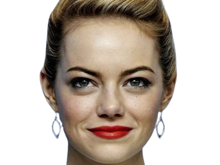 emma emily jean stone actrice americaine blonde yeux verts femme cheveux attaches croods annee 2013