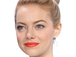 emma emily jean stone actrice americaine blonde yeux verts femme cheveux attaches croods annee 2013