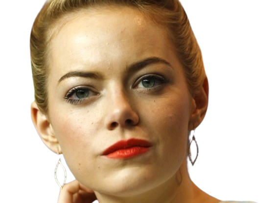 emma emily jean stone actrice americaine blonde yeux verts femme cheveux attaches croods annee 2013