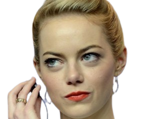emma emily jean stone actrice americaine blonde yeux verts femme cheveux attaches croods annee 2013