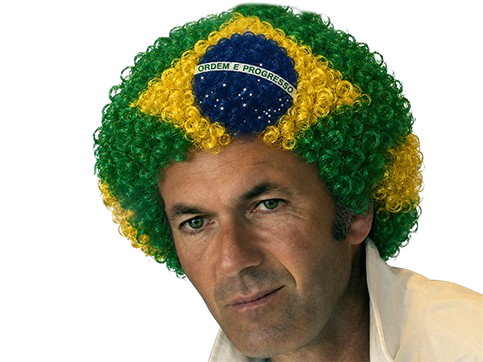 zizou zidane zinedine bresile brazil foot world cup perruque heureux