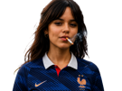 jenna-ortega-maillot-france-coupe-monde-foot-football-clope-cigarette
