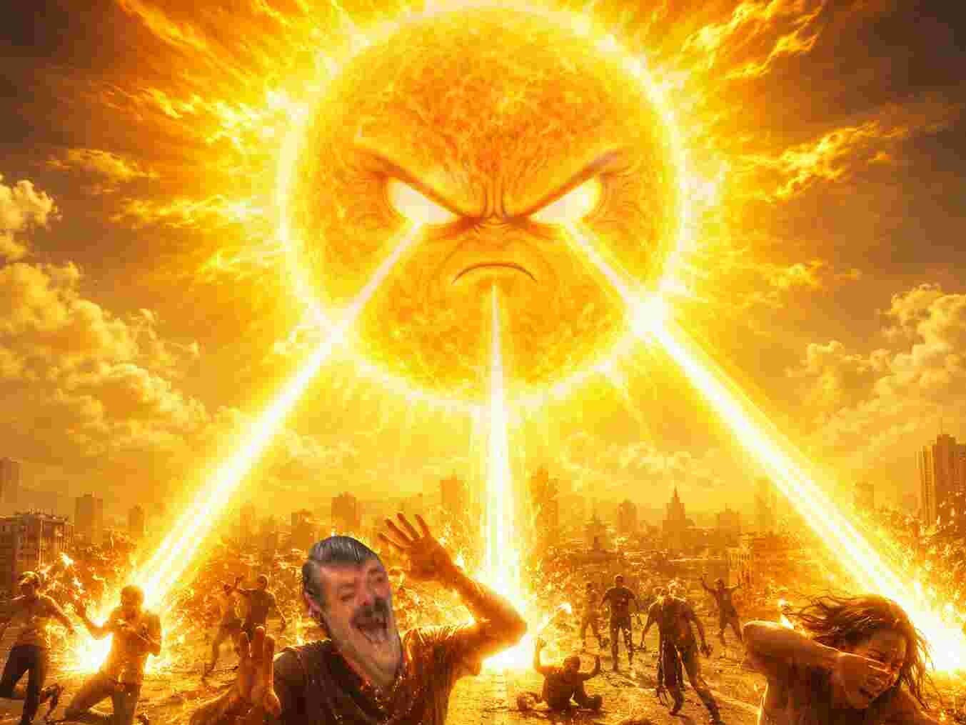 canicule soleil enfer brule risitas temperature rayons mort mourrir ete clim