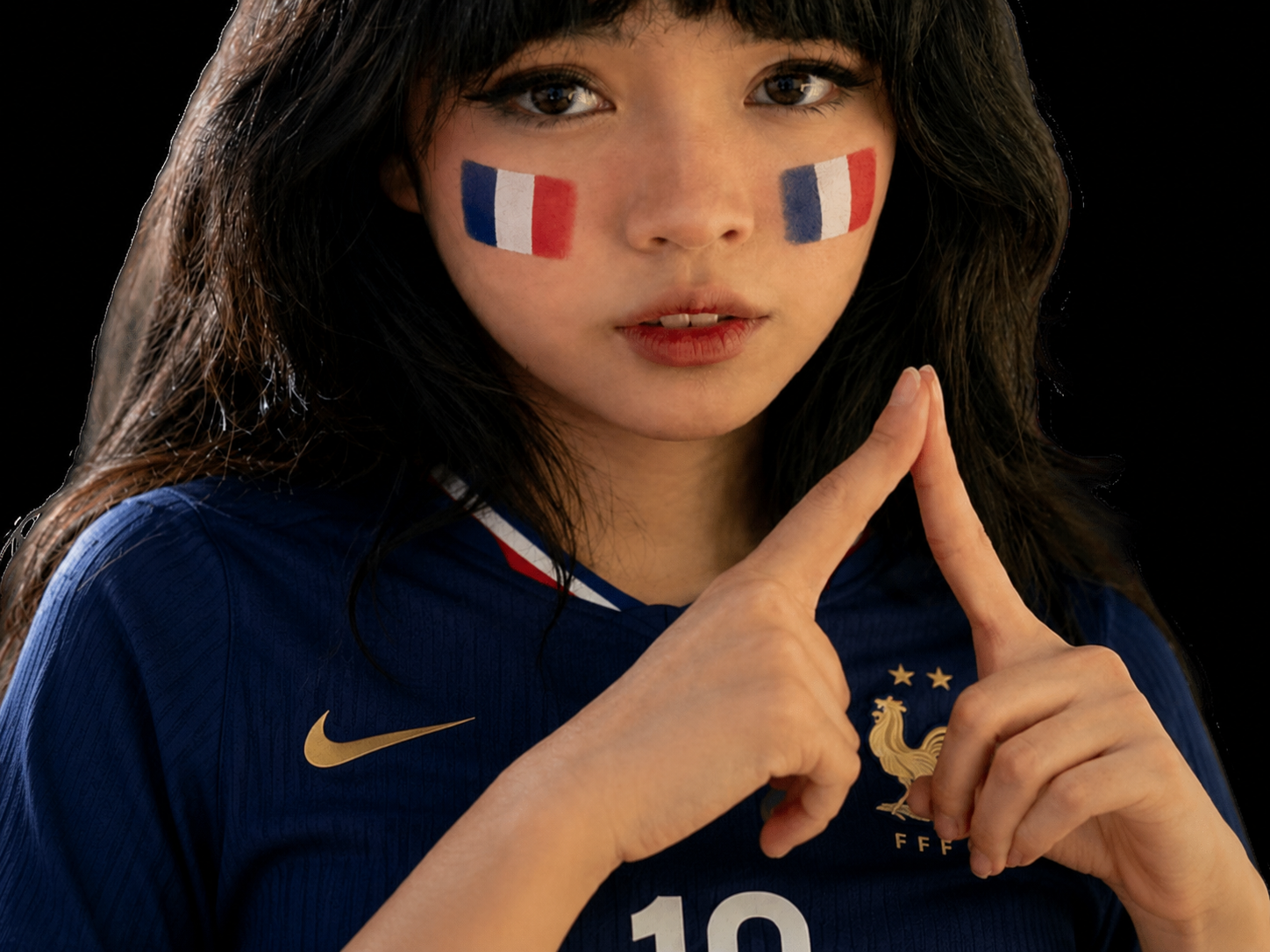 lisa france blackpink supporter football femme