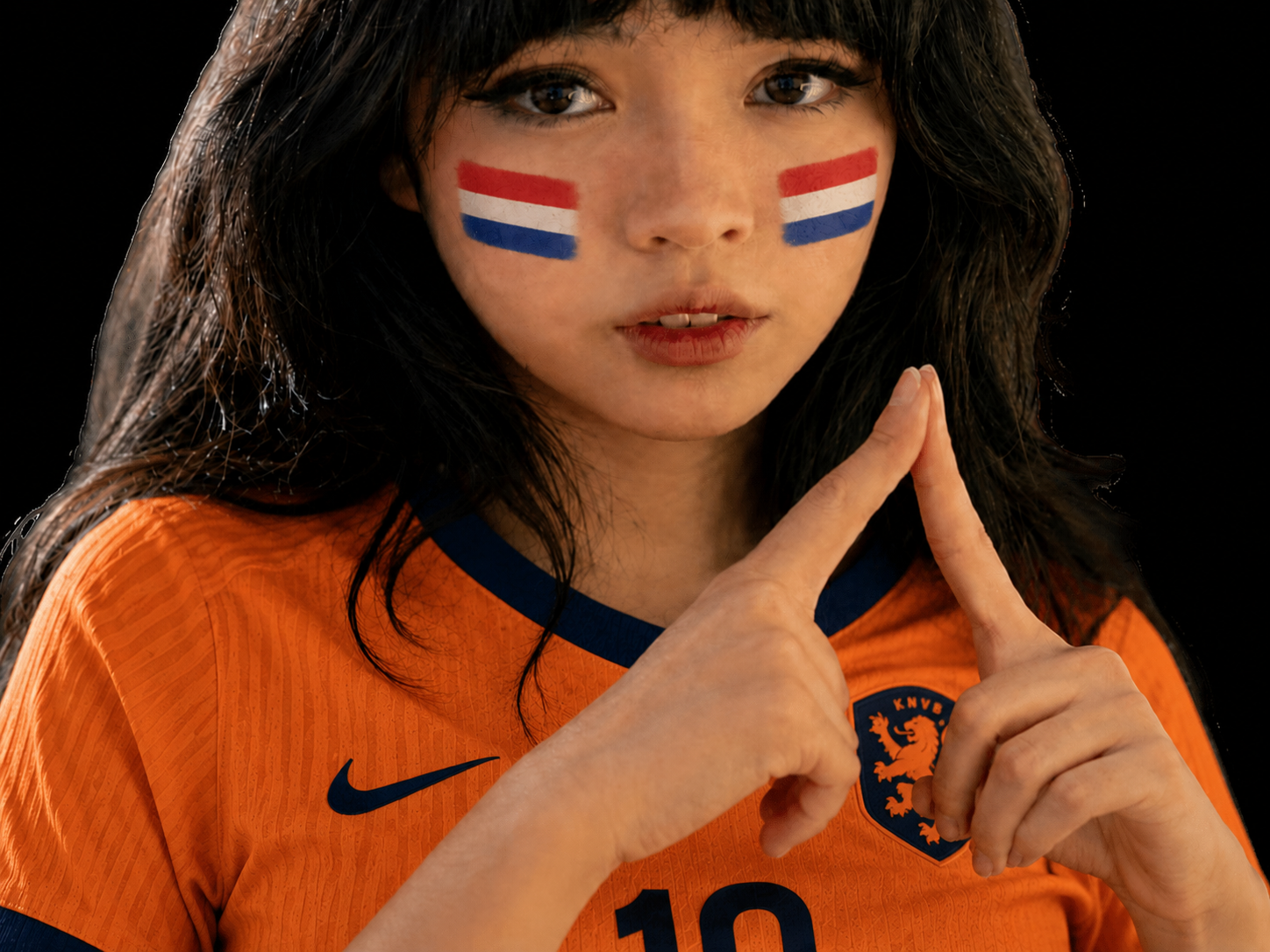 lisa paysbas football foot supporter blackpink coupe monde