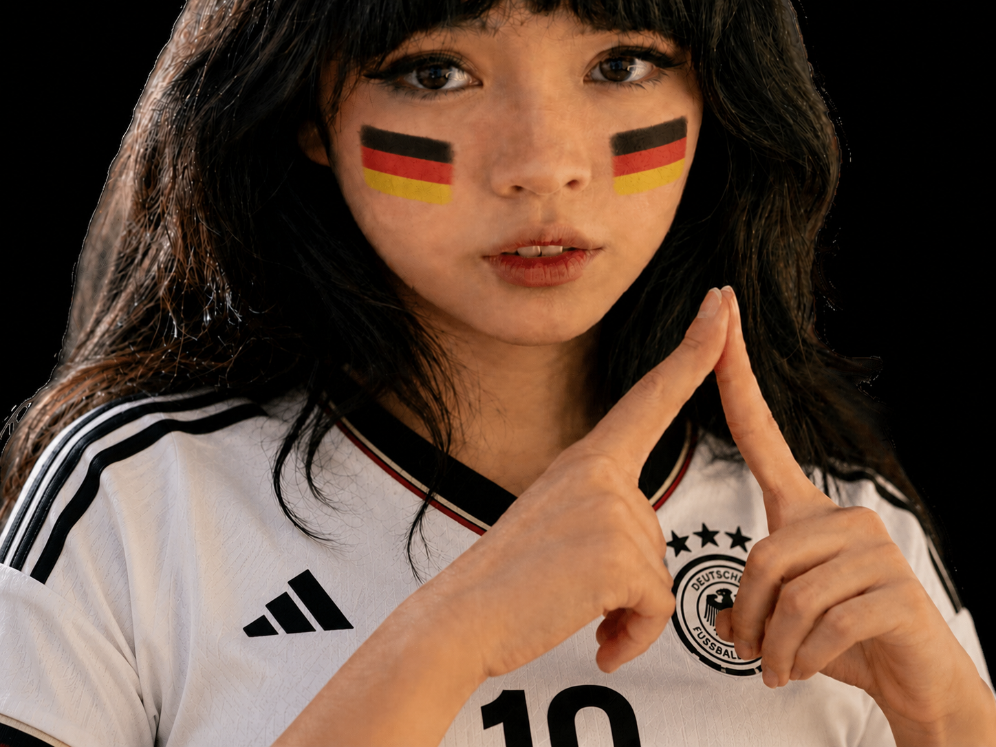 lisa allemagne supporter foot coupe blackpink femme