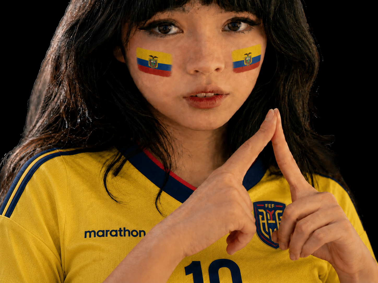 lisa equateur football blackpink supporter kpop
