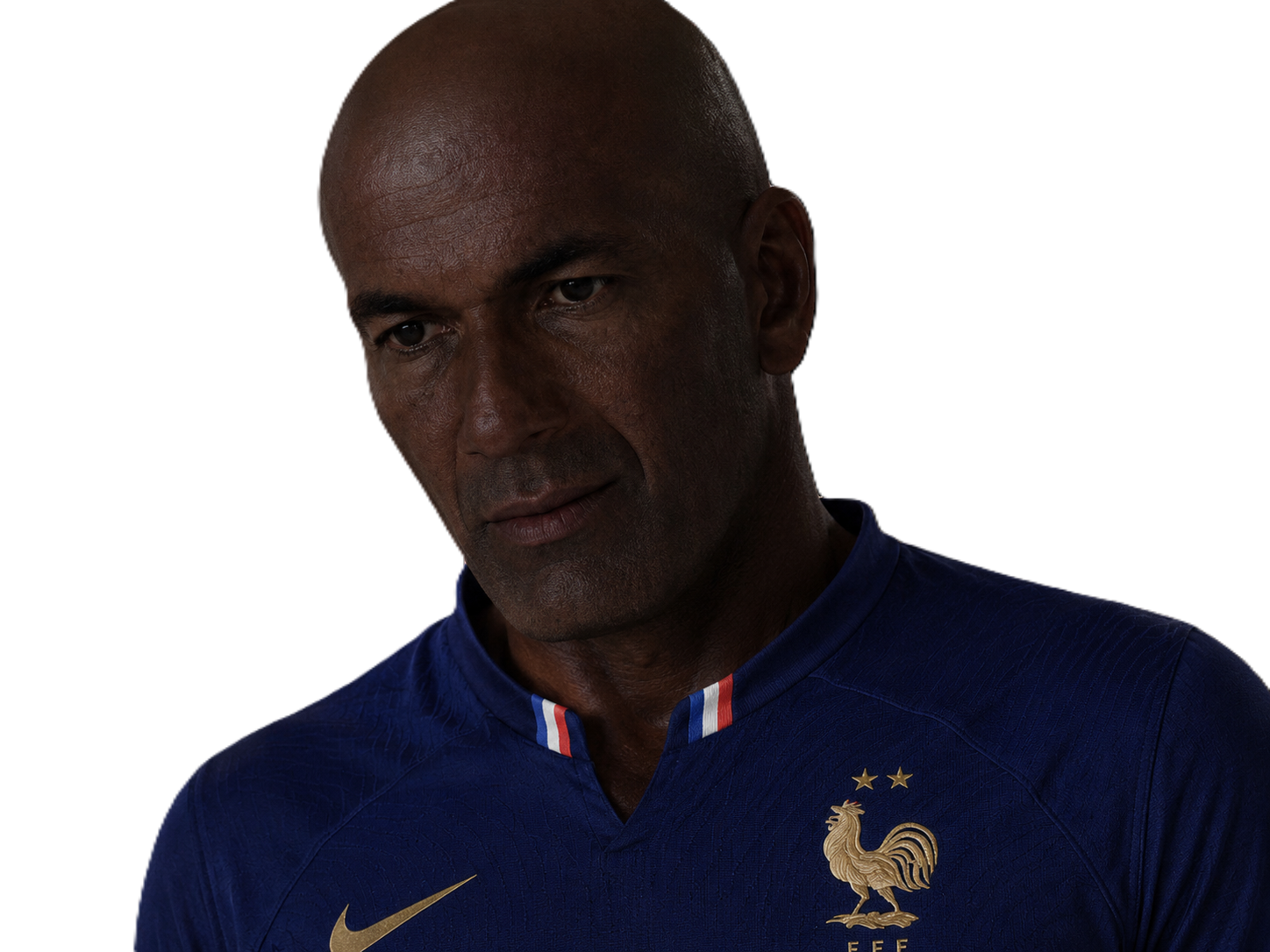 zidane coupe du monde decu noir