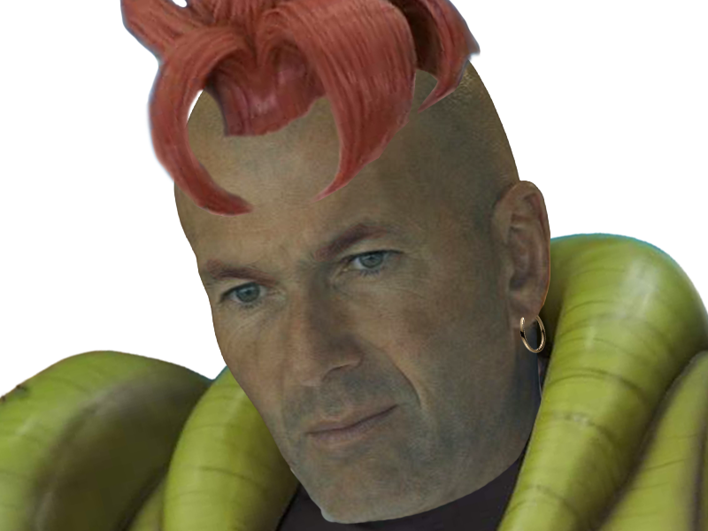 zinedine zidane cdm coupe du monde foot football c16 dragon ball dbz cyborg