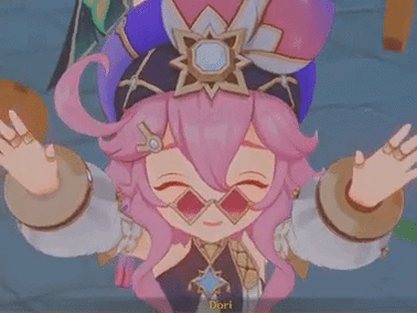 dori sangonomiya moras sumeru mora genshin impact gif